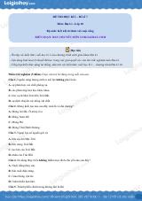 Đề thi học kì 1 Địa lí 10 - Đề số 7